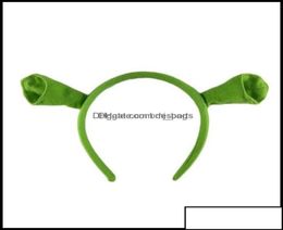 Autre fête des fêtes fournitures à la maison jardin shrek épingle à cheveux oreilles de tête de tête de tête cercle halloween enfants adt show cheveux cerceau costume ite9357422