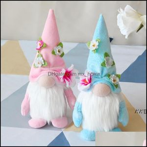 Autres fournitures de fête festive maison jardin saint valentin gnomes faits à la main suédois Tomte printemps mères mariage jouets sans visage décoration Paf13