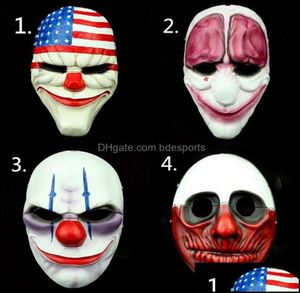 Autre fête des fêtes fournitures à domicile jardin effrayant masque clown masque pvc salarié halloween pour mascara carnaval drop livraison 2021 upju8985073