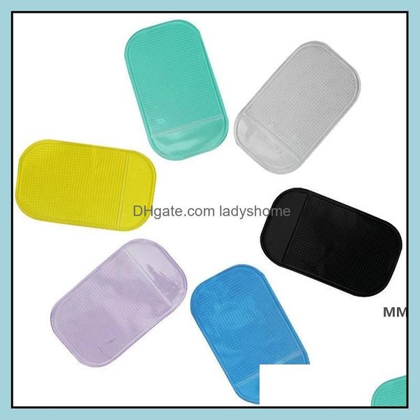 Otros suministros festivos para fiestas Hogar Gardencar Mat Sticky Pad Misceláneas antideslizante Sile Teléfono móvil Slip Pvc Anti-Slip Mats Hwb7249 Drop Delive