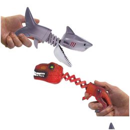 Andere feestelijke feestartikelen Hongerige dinosaurusgrabberspeelgoed Animal Claw Chomper Toy Bite Game Snapper Dino Interactief pick-uproman Dhbcd