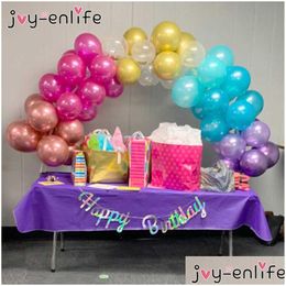Andere feestelijke feestartikelen Joy-Enlife 38 stks/set Plastic Ballon Boog Kit Verjaardagsfeestje Bruiloft Decoratie Baby Douche Festival Su Dh2Yb