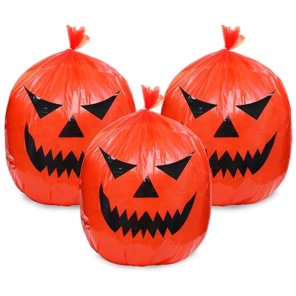 Otros suministros festivos para fiestas Bolsas grandes de hojas de calabaza Halloween Lawn Ba 220823