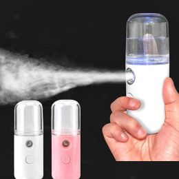 Otros suministros festivos para fiestas Mini Face Stream Beauty Spray Handheld Water Hine Hidratante Nano Ionic Mist Humidifier Sauna Facia Dhise LL