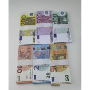 Autres fournitures de fête de fête Film Money Banknote 5 10 20 50 Dollar Euros Reliste Toy Bar accessoires Copie de monnaie Cuisse Fauxbillets 100 PC DHUVK