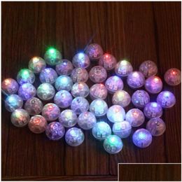 Andere feestelijke feestartikelen Nieuwe aankomst 200 stks / partijen ronde vorm Rgb Mini Led knipperende ballampen Witte ballonverlichting voor Kerstmis Dhyja