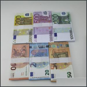 Autres fournitures de fête festives Fournitures de fête Film Money Banknote 5 10 20 50 Dollar Euros Réaliste Toy Bar Props Copie Devise Faux- Dhr9MKLVT