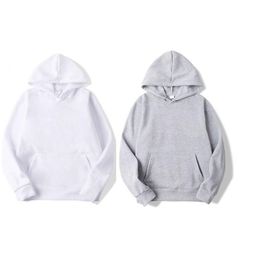 Autres fournitures de fête festives Chemises de fête pour bricolage Polyester Sublimation Sweats à capuche blanc Sweat à capuche blanc Femmes Hommes Lettre Prin Dhvvk