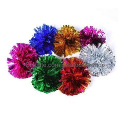 Andere feestelijke feestbenodigdheden pom poms cheerleading 50g juichende pompom metallic vele kleuren voor je keuze drop levering home gard dhx2y