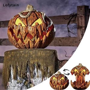 Andere feestelijke feestartikelen Pop-up Intrekbare Jack o-lantaarn LED-gloeiende ogen Make a Sound Pompoenlantaarns Horror Decor Prop Spookhuis Halloween-cadeau 230826