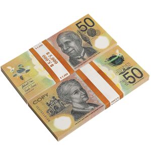 Autres fournitures de fête festives Prop Aud Billets Dollar australien 20 50 100 Copie papier Fl Imprimer Billet de banque Faux Monopoly Film Dhiuk