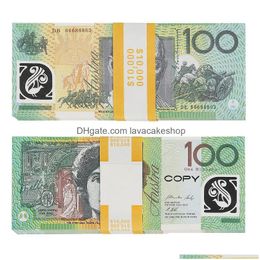 Overige Feestelijke Feestartikelen Prop Spel Australische Dollar 5/10/20/50/100 Aud Bankbiljetten Papier Kopie Fl Print Bankbiljet Geld Nep Movi DhjphRVEI6IRX