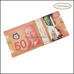 Andere feestelijke feestartikelen Prop Geld Cad Canadese dollar Canada Bankbiljetten Valse bankbiljetten Film rekwisieten Drop Delivery Huis Tuin Dhe5ZF7WG