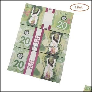 Autres fournitures de fête festives Prop Money CAD Dollar canadien Canada Billets de banque Fake Notes Film Props Drop Livraison Home Garden DHE5ZOTT1