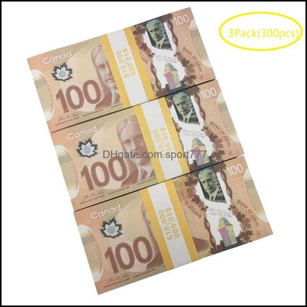 Autres fournitures de fête festives Prop Money CAD Dollar canadien Canada Billets de banque Fake Notes Film Props Drop Livraison Home Garden Dhe5ZBHM1