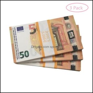 Otros suministros festivos para fiestas Prop Dinero Copia Billete de banco Moneda de juguete Euro falso Regalo para niños Billete de 50 dólares Billete falso Drop Deliv Dhx0BZ9JU