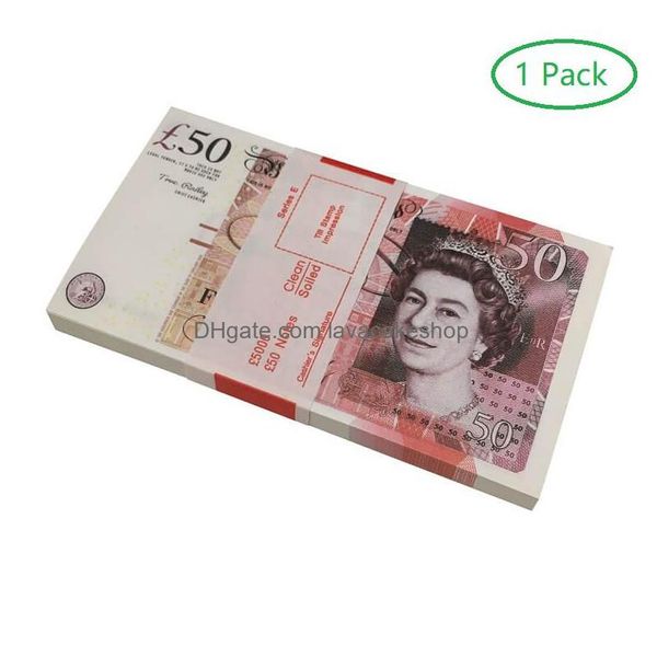 Autres fournitures de fête festives Prop Money Fl Print 2 faces One Stack US Dollar EU Bills pour les films April Fool Day Kids Drop Livraison DhlfeT2XQ