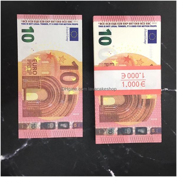 Autres fournitures de fête festives Prop Money Jouets UK Euro Dollar Livres GBP Britannique 10 20 50 Fausses notes commémoratives Jouet pour enfants Chri Dhunmn772