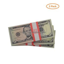 Autres fournitures de fête de fête Réplique US Fake Money Kids Play Toy ou jeu de famille Papier Copie Billet de banque 100pcs / Pack Drop Livraison Accueil Dhedd2BWQ