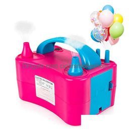 Andere feestelijke feestartikelen Rose Draagbare elektrische ballonpomp met dubbel mondstuk voor decoratie - Snel opblazen S Verjaardagen Feesten Drop Dhs7N
