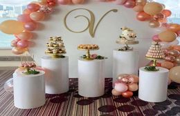 Otros suministros de fiesta festivos Cilíndrico Pedestal exhibición Arte Decoración Pilares de pastel de pasteles para decoraciones de boda de bricolaje HOL5689347