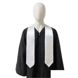 Andere feestelijke feestbenodigdheden Sublimatie Blanco afstuderen Tie Stoles Grade cadeau voor studenten 60 70 inch Polyester warmteoverdracht Sha Dh5cl