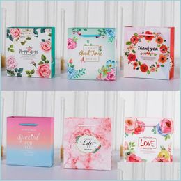 Andere feestelijke feestartikelen Wedding Candy Tote Bag Dank uw special voor u Love Good Time Printed Gift Favor Drop Delivery Hom Dhhgl
