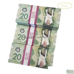Autres fournitures de fête de fête Jeux en gros Argent Prop Copie Dollar canadien CAD Billets de banque Papier Faux Euros Film Props Drop Deliv Dhw1S47TB
