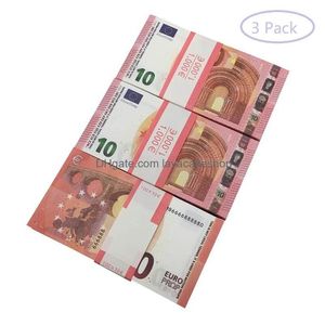 Andere feestelijke feestartikelen Groothandel Prop Geld kopiëren 10 20 50 100 Valse bankbiljetten Faux Billet Euro Speelcollectie Geschenken Drop Delive Dhb9YBERH