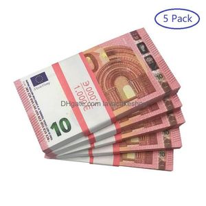 Autres fournitures de fête de fête en gros Prop Money Copie 10 20 50 100 Fake Notes Faux Billet Euro Play Collection Cadeaux Drop Delive Dhb9YQ080
