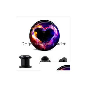 Andere vuurhart oorrang vleestunnel voor piercing pluggen groothandel mix 8 maat drop levering sieraden body dhgarden dhjkq