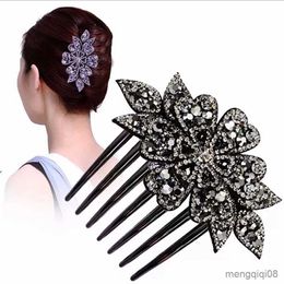 Andere Blumen-Haarkämme für Damen, eleganter Haarschmuck, Strass-Haarspangen, Haargabel, Braut-Kopfschmuck, Kopfbedeckung