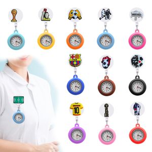Autre football 56 Clip Pocket Watchs infirmière revers montre la montre de style collier broch broch motion stethoscope rétractable livraison de chute de fob ot0w9