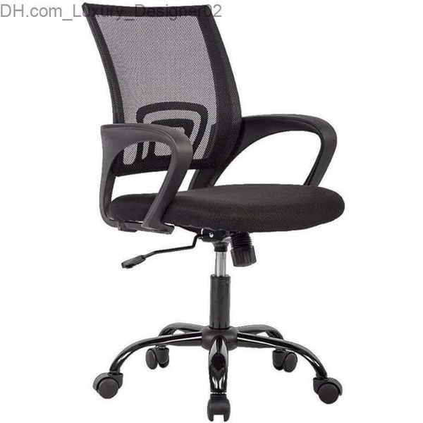 Autres meubles BestOffice Chaise de bureau de direction pour bureau ergonomique avec accoudoir en mousse maillée de soutien lombaire (noir) Q240129