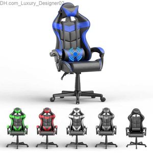 Overig Meubilair Blauwe Gamingstoelen met MassageErgonomische Computer Gamer StoelGamestoel met Verstelbare Hoofdsteun en Lendensteun Stormblauw Q240129