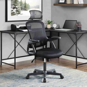 Ander meubilair Ergonomische bureaustoel met verstelbare hoofdsteun, zwarte stof, capaciteit 100 kg Q240129