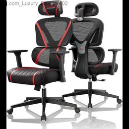 Ander meubilair EUREKA ERGONOMIC Gaming ChairMesh Home Office Desk ChairsAanpasbare lendensteun met dubbele rugleuningVerstelbare armleuning HoofdsteunHight B Q240129