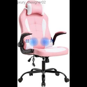 Autres meubles Chaise de jeu Bureau de bureau Racing Executive PU Cuir Ordinateur de massage ergonomique avec appui-tête de soutien lombaire A Q240129