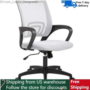 Autres meubles Livraison gratuite chaise de bureau chaise de bureau à domicile chaise de bureau ergonomique ordinateur en maille avec support lombaire accoudoirs chaises pivotantes Q240129