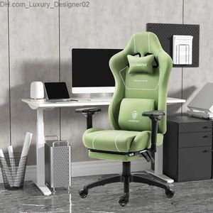 Autres meubles Chaises de bureau Chaise de bureau de jeu inclinable confortable 300 lb pour adulte et adolescent chaise de jeu fauteuil d'ordinateur vert Gaming Gamer Q240129