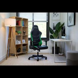 Autres meubles Chaise de jeu ergonomique RESPAWN 110 - Style course à dossier haut pour ordinateur de bureau avec verrouillage d'angle - 2023 vert Q240129