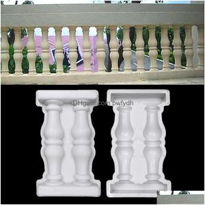 Otros edificios de jardín 1 unids Columna romana Molde Moldes de pavimentación DIY Balcón Piscina Cerca Cemento Barandilla Yeso Hormigón 50x28 cm 230620 Dro DHBM5