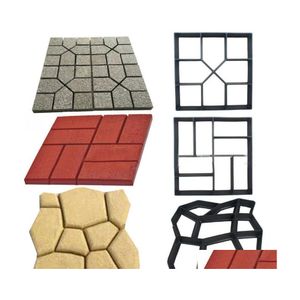 Autres bâtiments de jardin Diy Path Maker Moules en béton Moule de pavage Ciment Brique Sol en pierre Road Pave Drop Delivery Home Patio Lawn Dhjyc