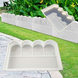 Autres bâtiments de jardin Pierre Brique Chemin Moule Bâtiments Accessoires 42x25x5cm Plastique Fabrication DIY Pavage Moule Maison Jardin Sol Route Béton Moules 230721