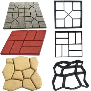 Andere tuingebouwen Walk Pavement Mold Diy Handmatig bestrating Cement Baksteen Stone Road Betonnen Mallen Pad Maker Herbruikbaar 220921