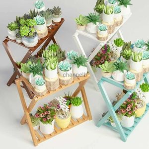 Autres bâtiments de jardin Organisateur multicouche en bois Pot de fleurs Porte-fleurs Balcon Stand Pots Étagère Plante Stand Affichage Extérieur YQ240303