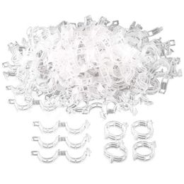 Autres fournitures de jardin 1 pouce de diamètre 500pcs Clip de support de plante Clips de treillis de tomate blanche pour la fleur de légumes de vigne pour grandir Upri278b