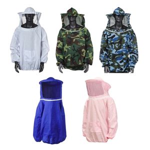 Autres fournitures de jardin Apiculture Veste de protection Smock Suit Bee Keeping Sleeve Apiculteur Vêtements respirants Vêtements Voile Robe avec chapeau Equip 230707