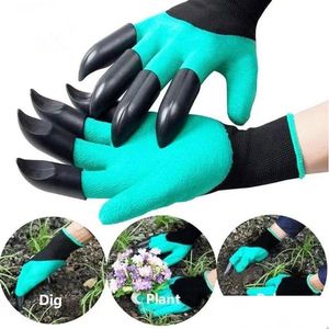 Andere tuinbenodigdheden Ademend waterdichte handschoenen met klauwen voor het graven van planten ing yard werk drop levering home patio gazon dhe9i