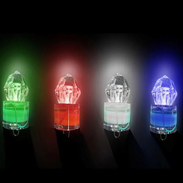 Autres fournitures de jardin Deep-Sea Diamond Light Lure Night Fishing Led Fish Poly Underwater Luminous Piège étanche Gear dh7733